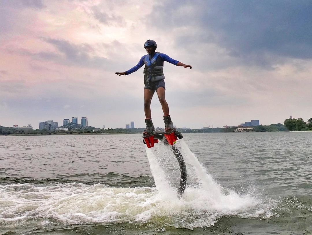 Adventurous activities in KL - flyboard