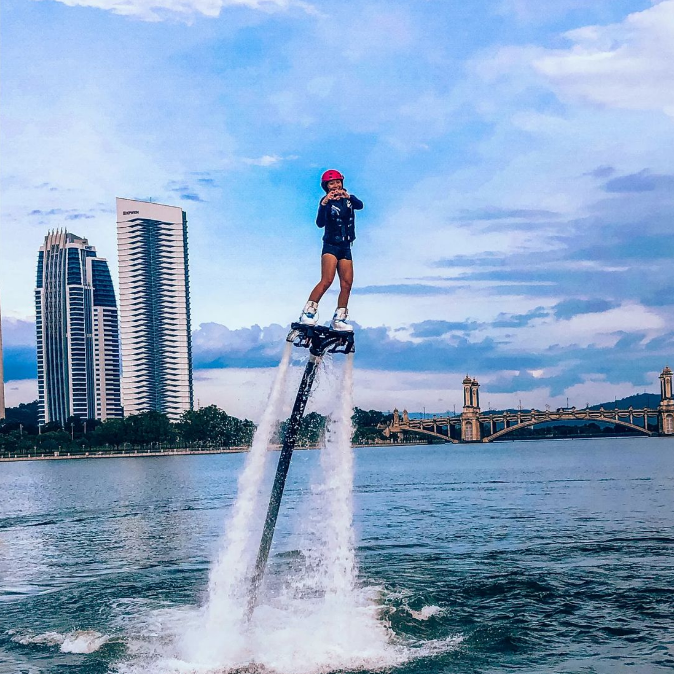 Adventurous activities in KL - flyboard