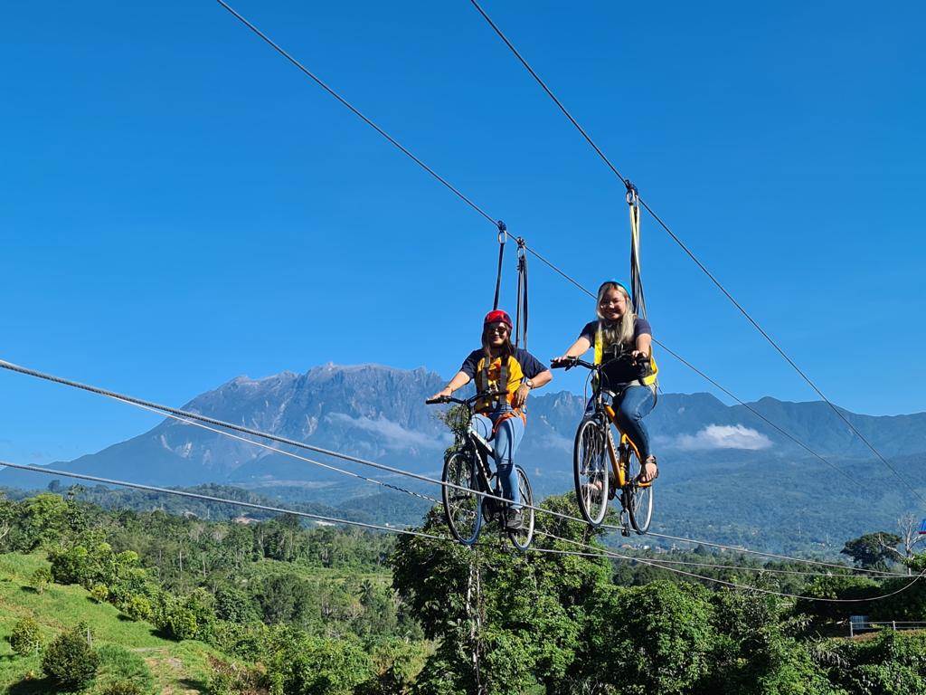 Things to do in Sabah - sky biking