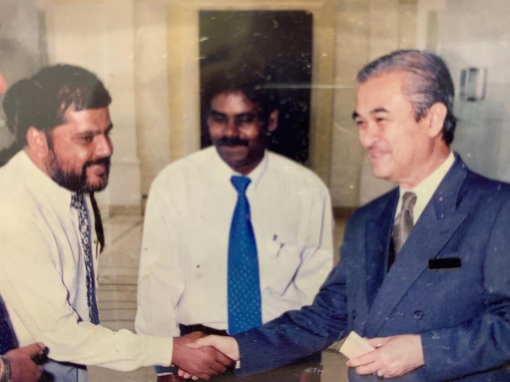 Appa with Badawi - Losing my dad on Father's Day