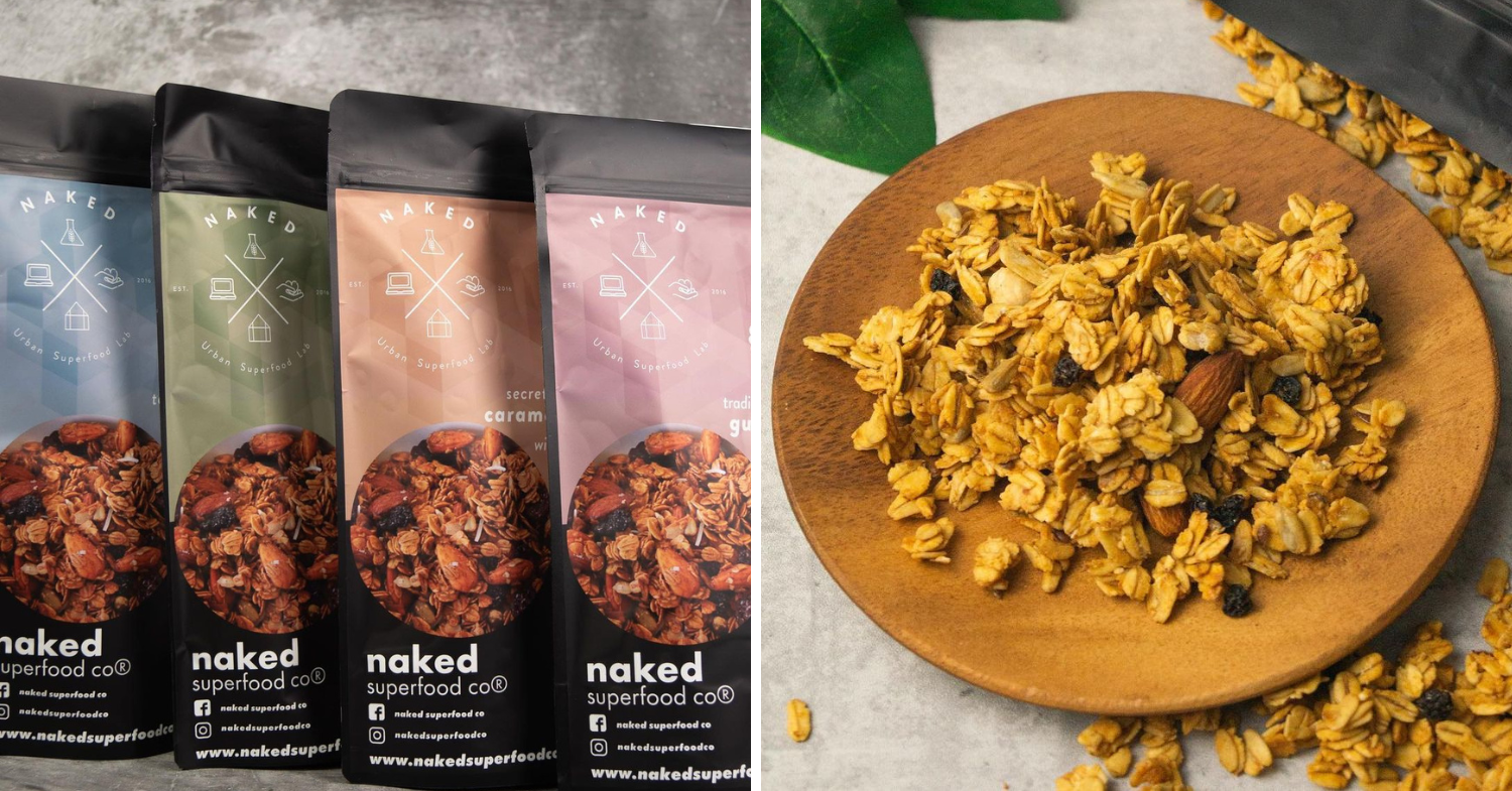  healthy snack - naked superfood co granola