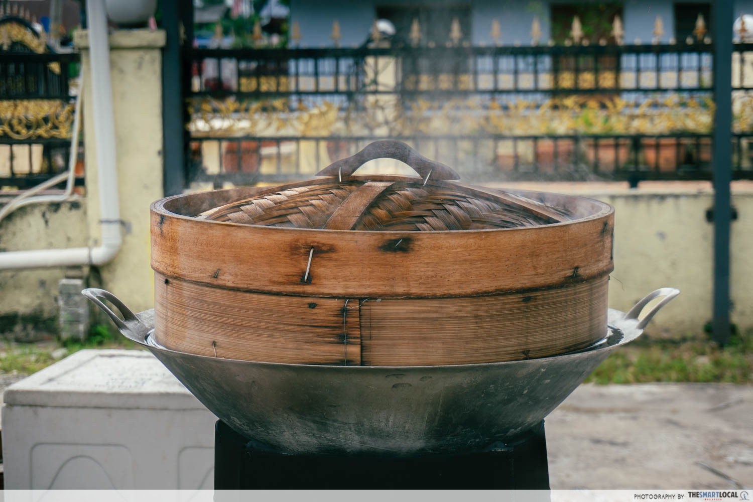 Roti Kapas - bamboo steamer
