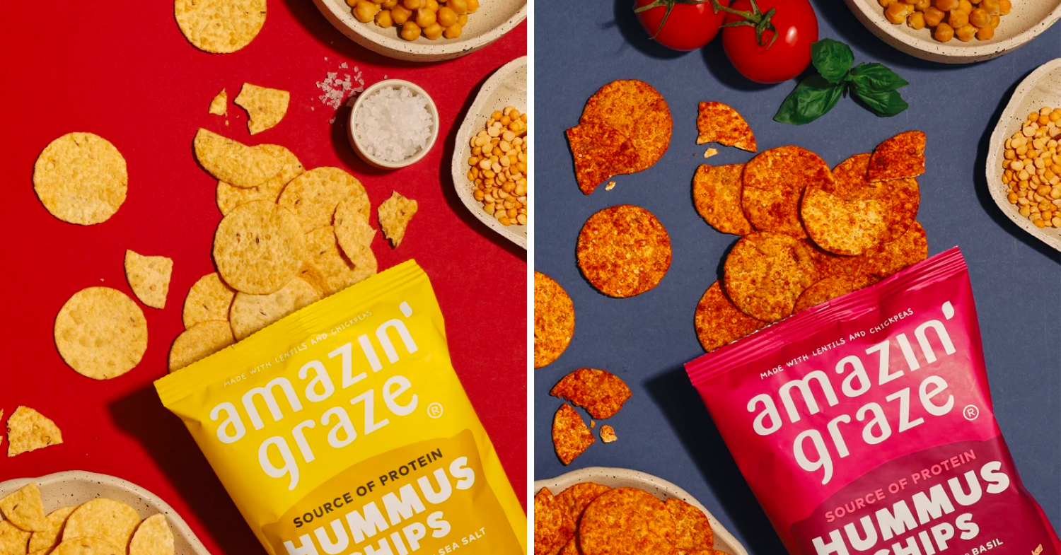 Malaysian healthy snack - amazin graze hummus chips