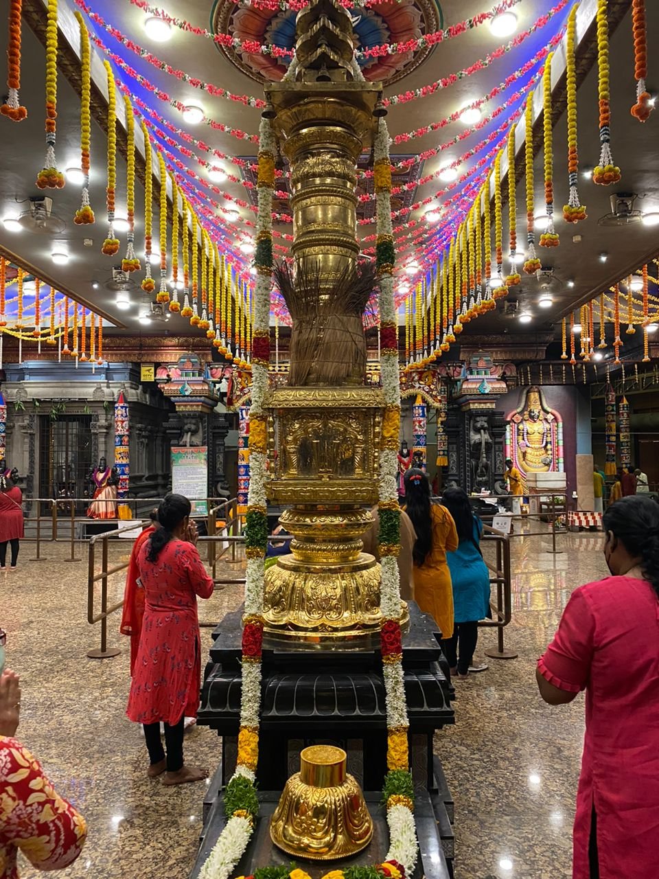 Indian temples in Malaysia - temple interior