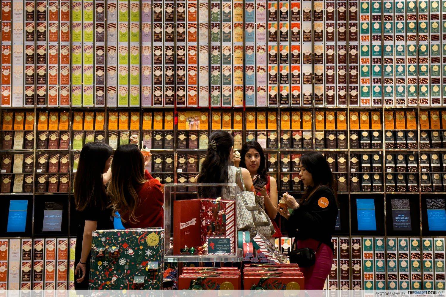 Venchi Pavilion KL - wall of chocolates