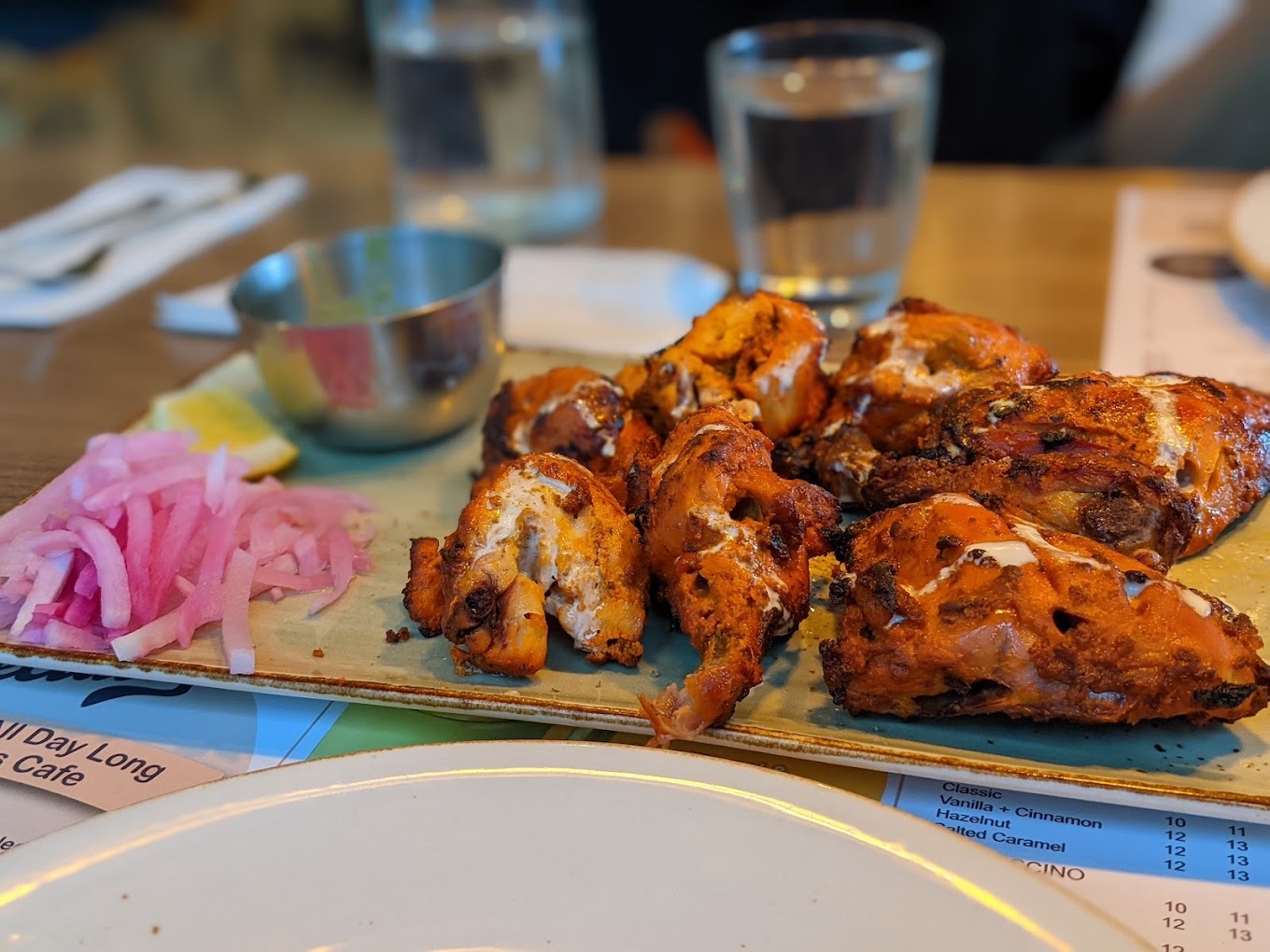 tandoori chicken on a plate