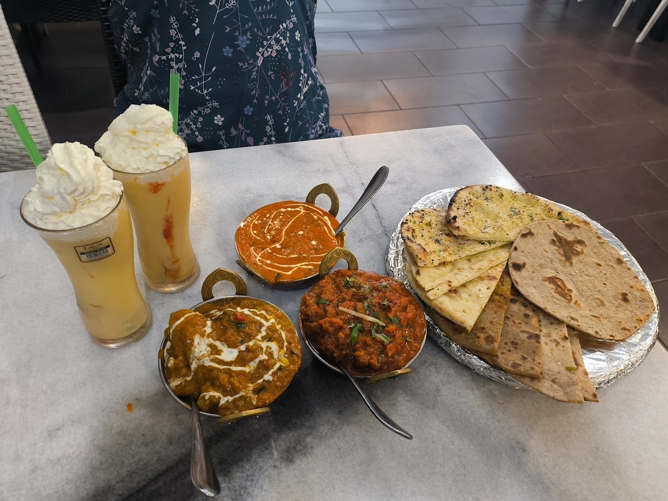 Indian restaurants in KL & PJ - mango lassi, curry dishes, and flatbread