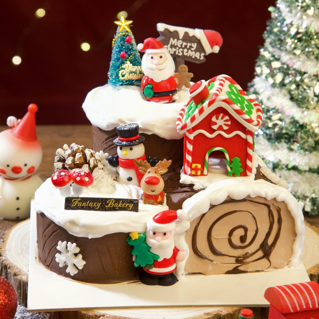 yule log cake - Christmas cookies and cakes
