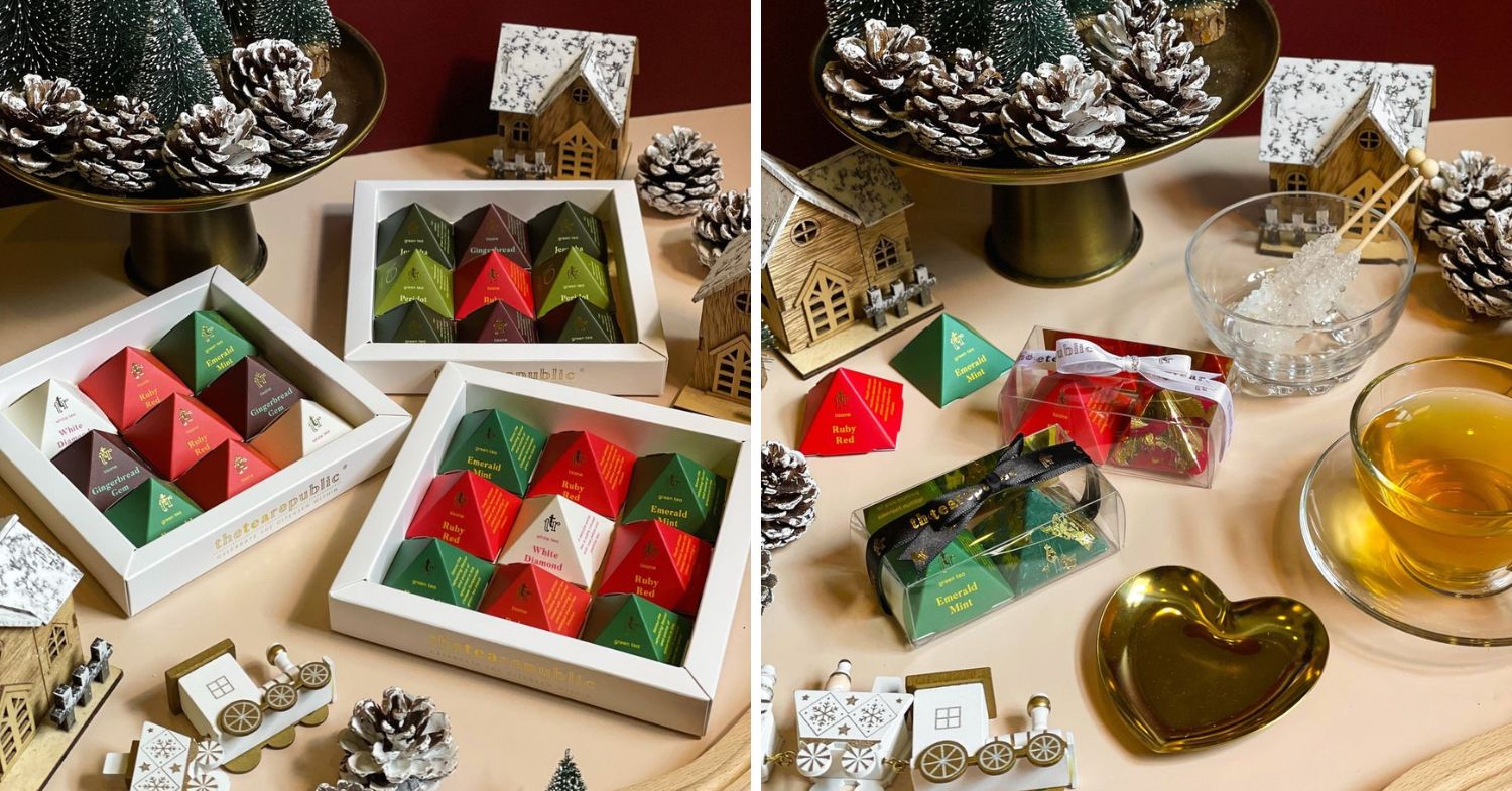 The Tea Republic's exotic tea blends in mini pyramid boxes