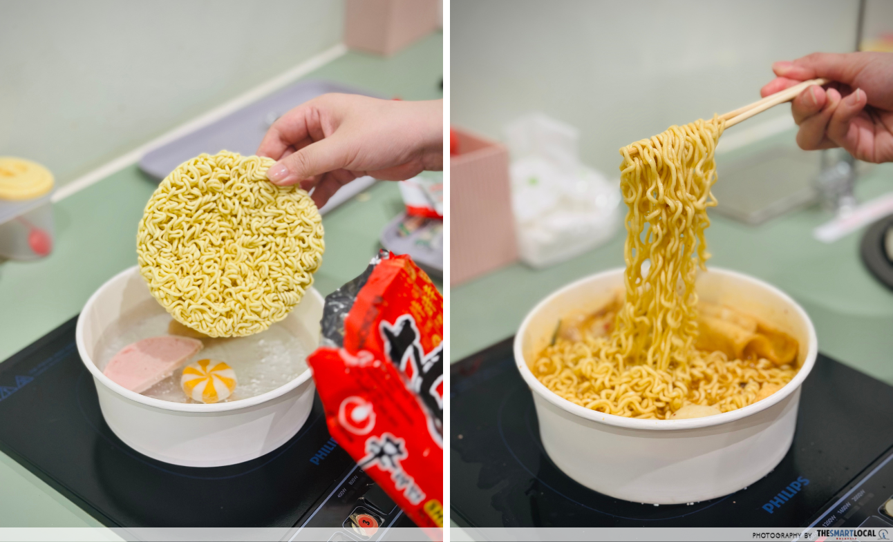 Eat Mee Mee - cooking instant noodles