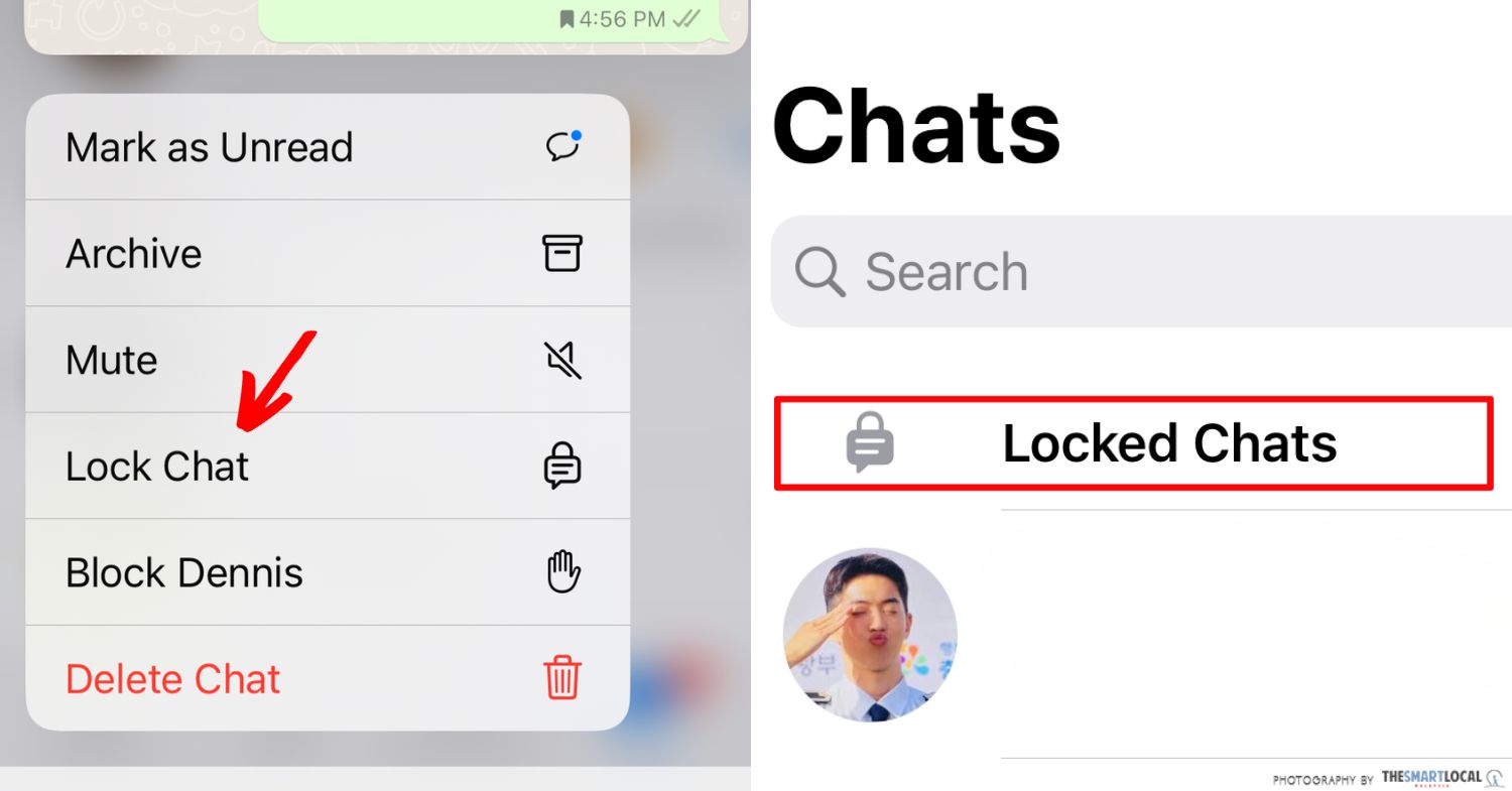 lock chat on whatsapp