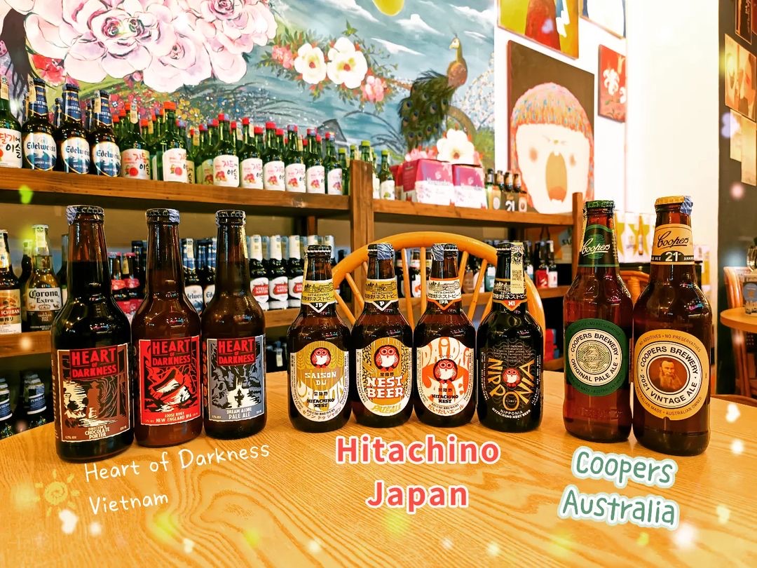 beers from vietnam, australia, and Japan
