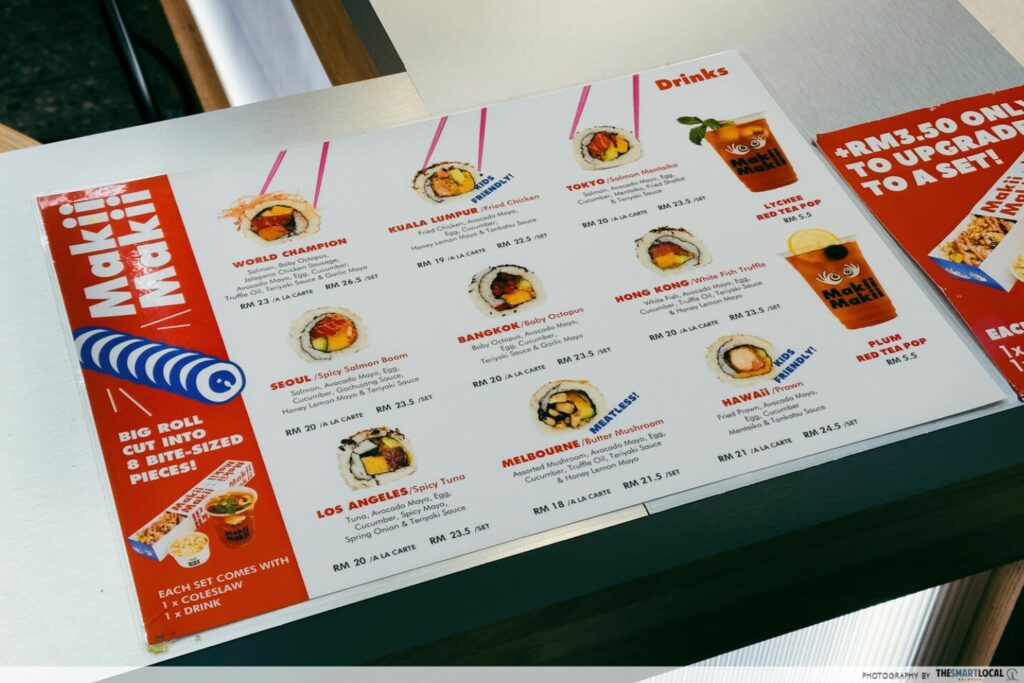 Makii Makii Is A Fast-Food Maki Store With Truffle Oil & Mushroom Rolls