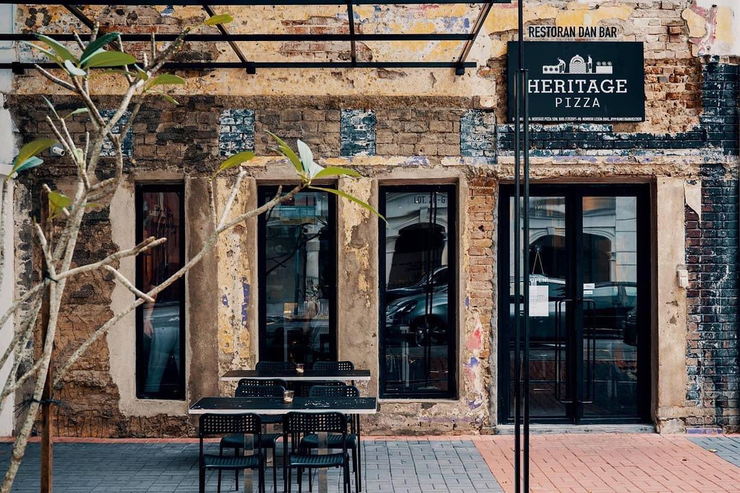 the shopfront of Heritage Pizza at The Row in Chow Kit