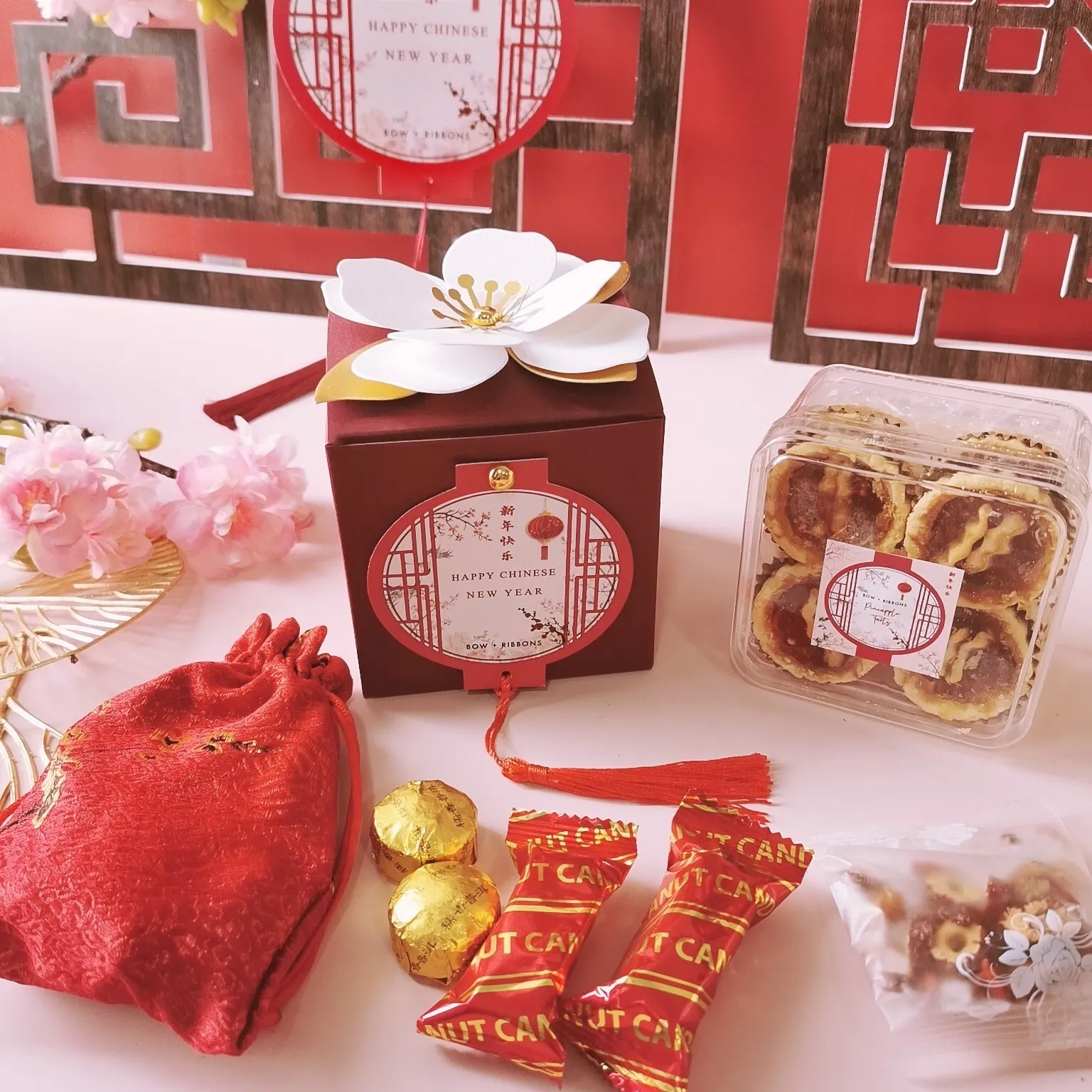 Fortune Bloom by Bow + Ribbons - CNY gift sets and boxes