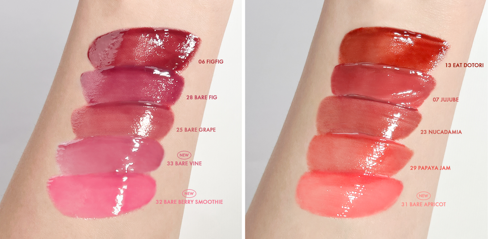 lip stains malaysia - romand swatches