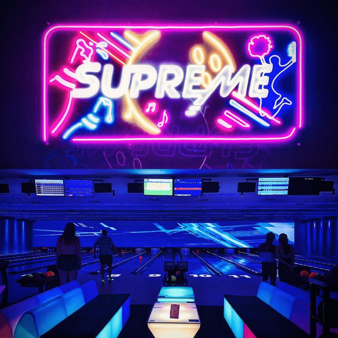 Glow in the dark bowling