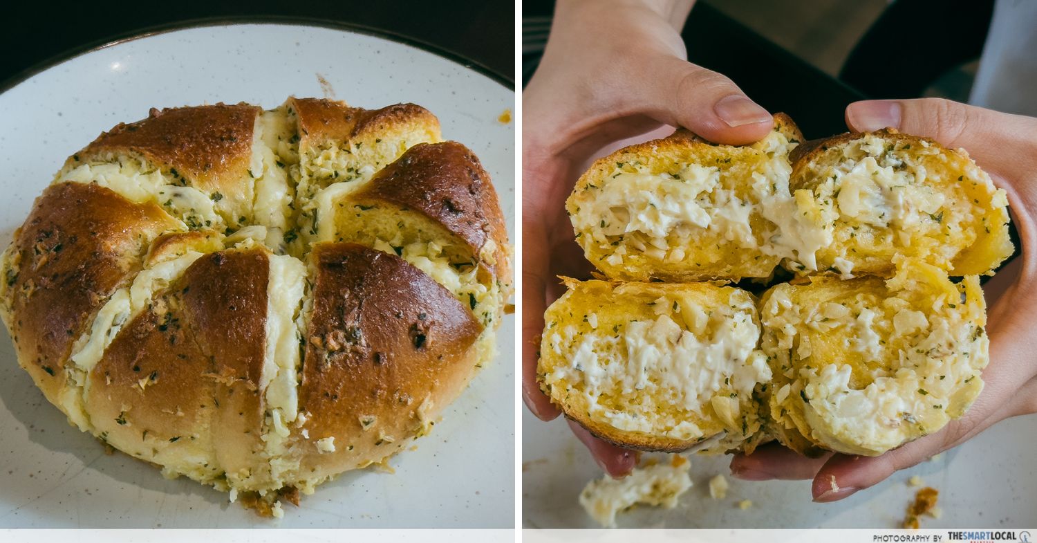 grumpy bagels - garlic cream cheese