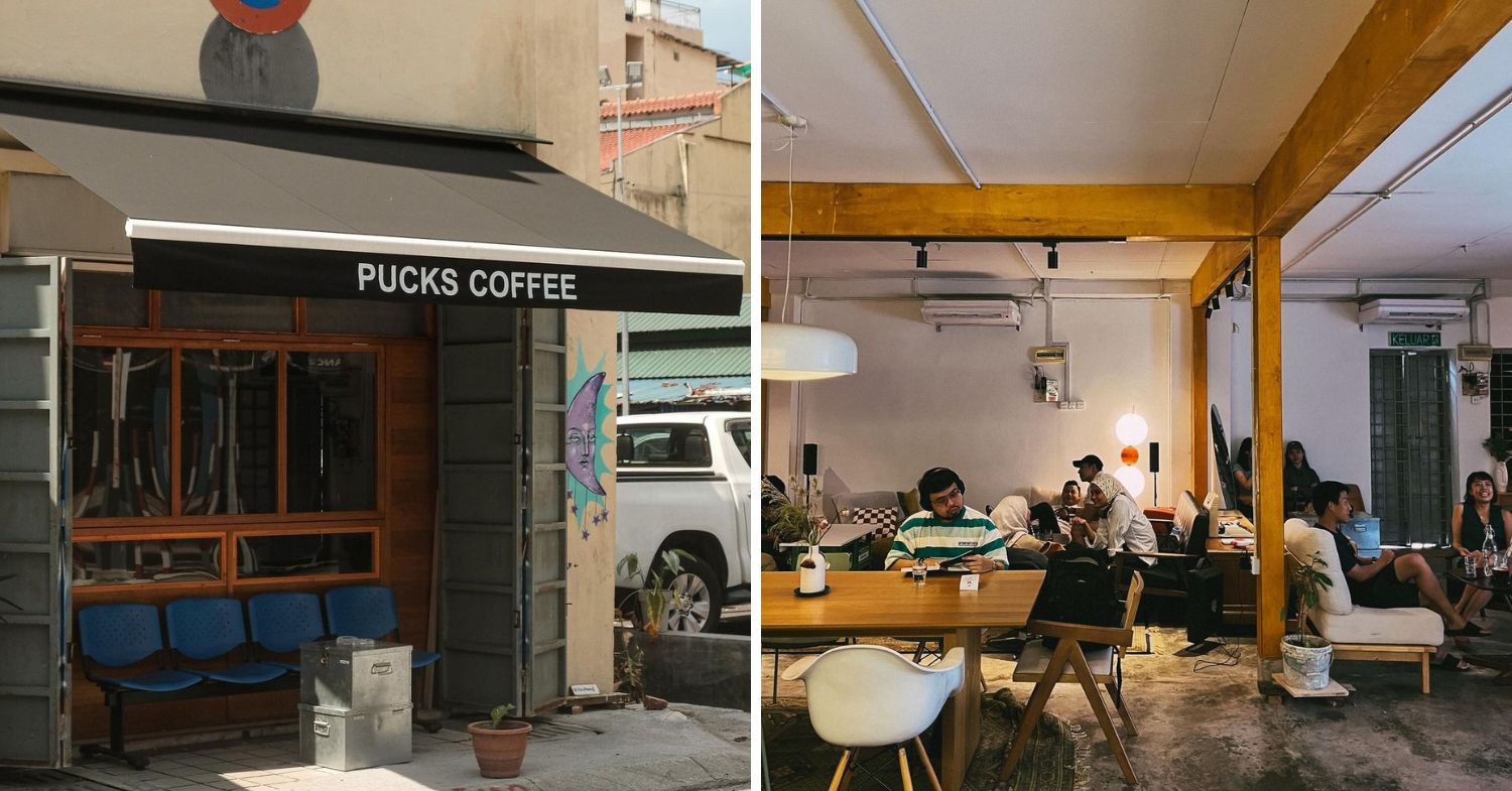pucks coffee in pasar seni with an eclectic interior 