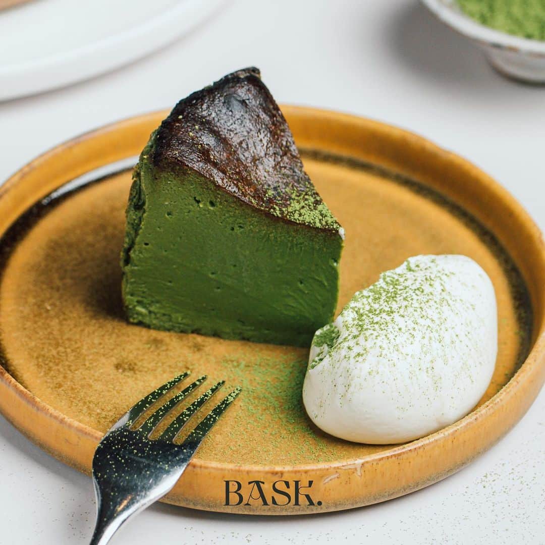 matcha desserts in Klang Valley - Bask cheesecake