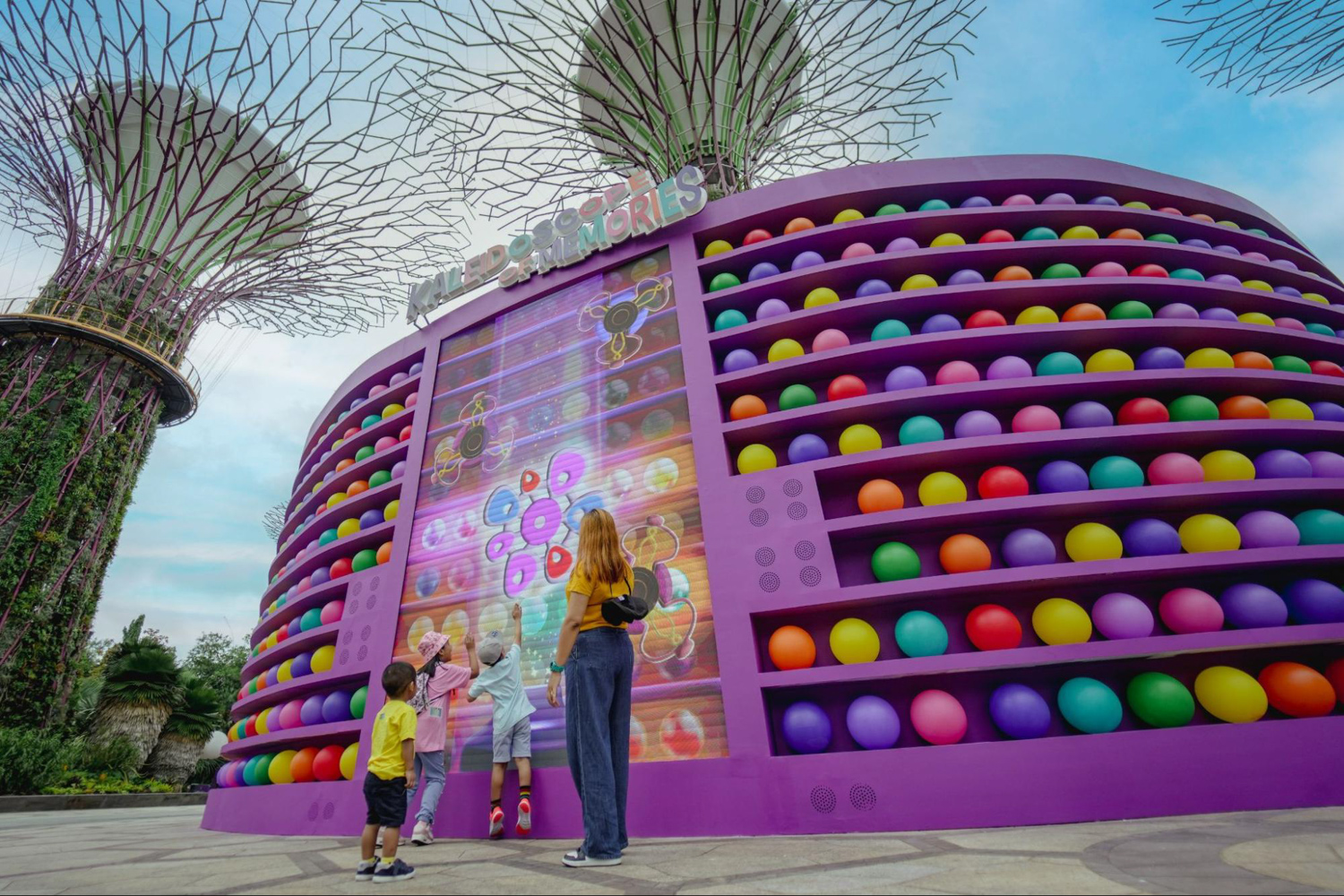Children's Festival at Gardens by the Bay - memory orb wall