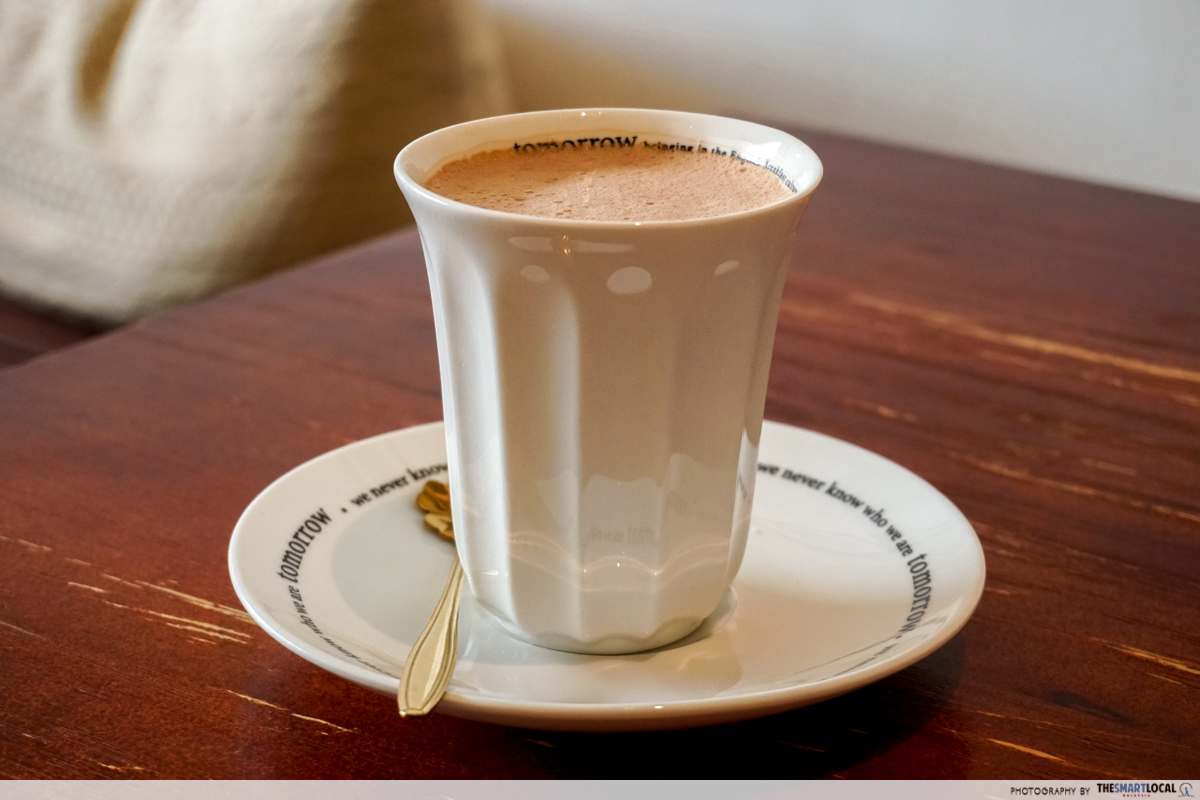 Tomorrow English Cafe - seasalt hot choc