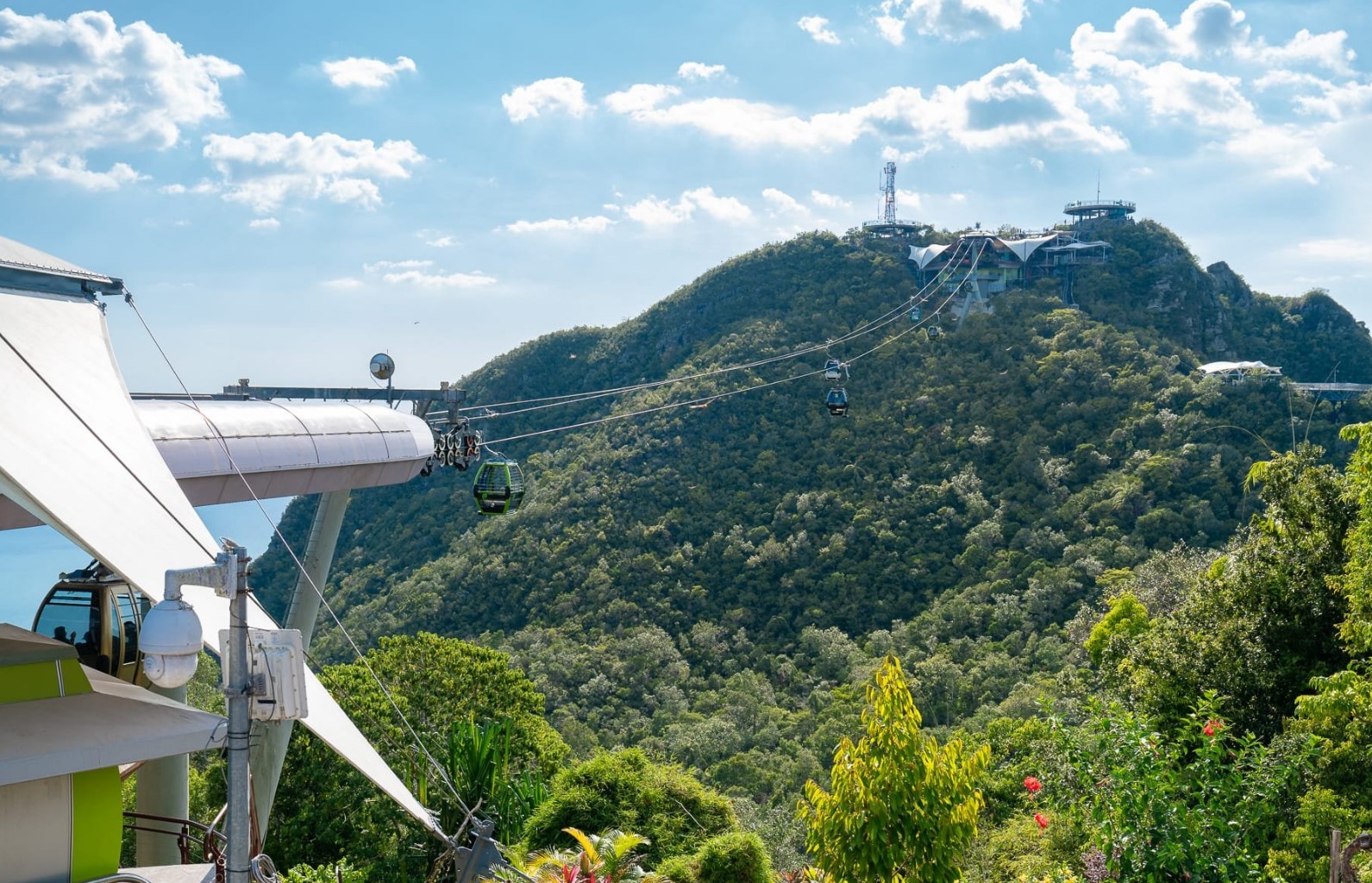 Panorama Langkawi SkyCab, Malaysia - Middle Station going to Top Station