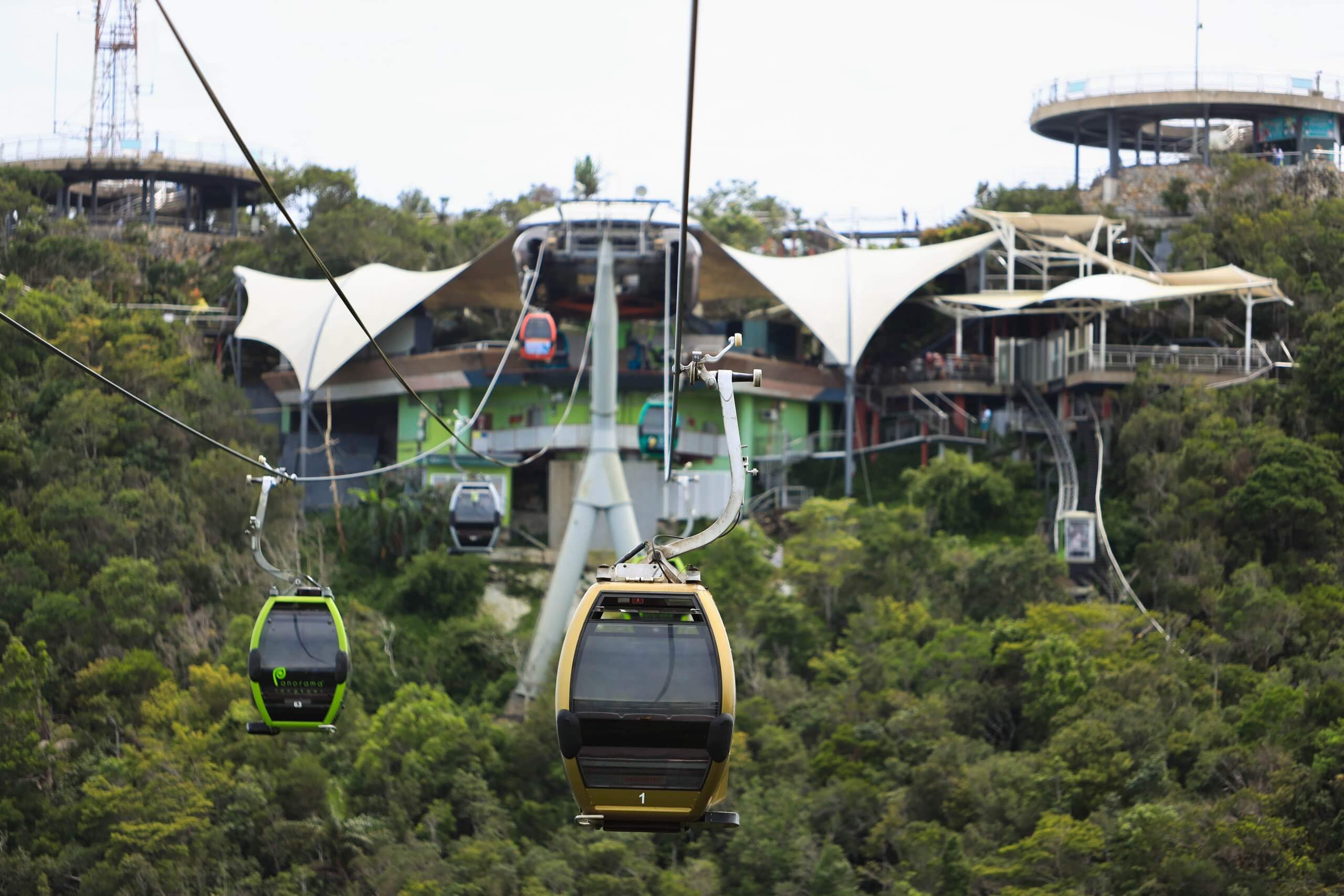 Panorama Langkawi SkyCab, Malaysia - surrounding nature on SkyCab