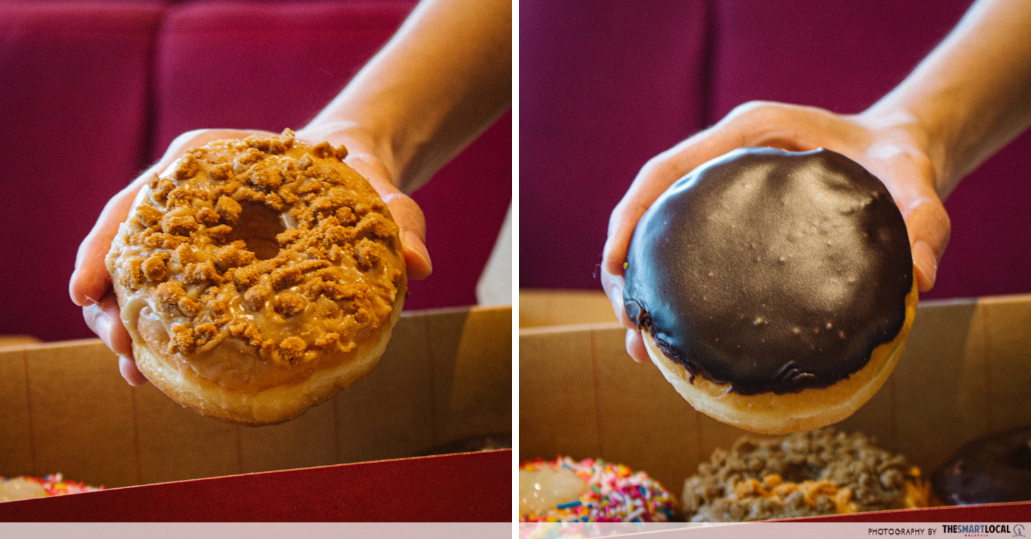 Tim Hortons in malaysia - maple biscoff & boston cream