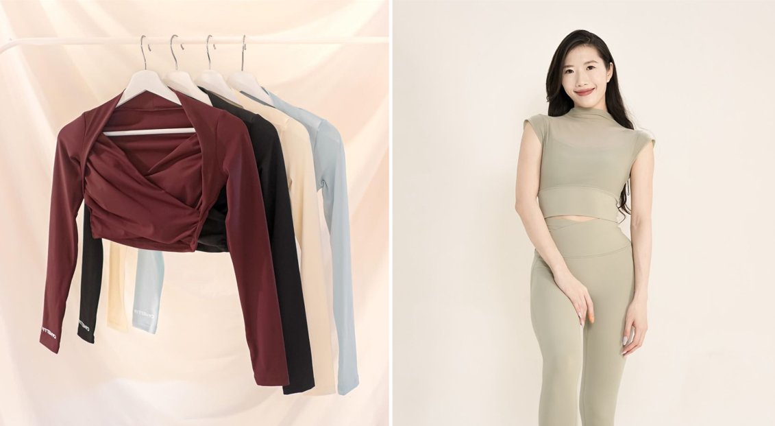 Malaysian activewear brands - camellia tops