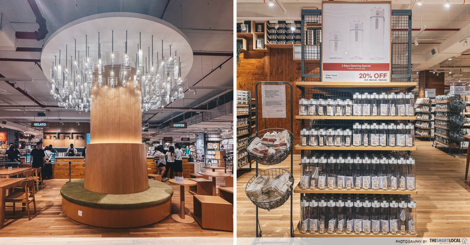 muji new corner and bottles