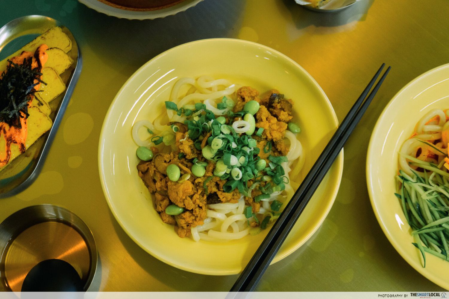 Tsuru Tsuru - mushroom minced chicken udon