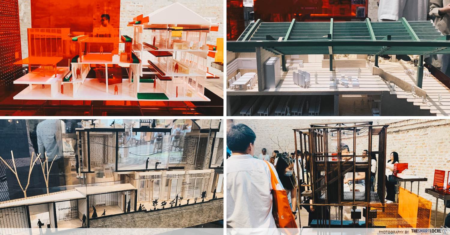 Collage of architectural models at IAW