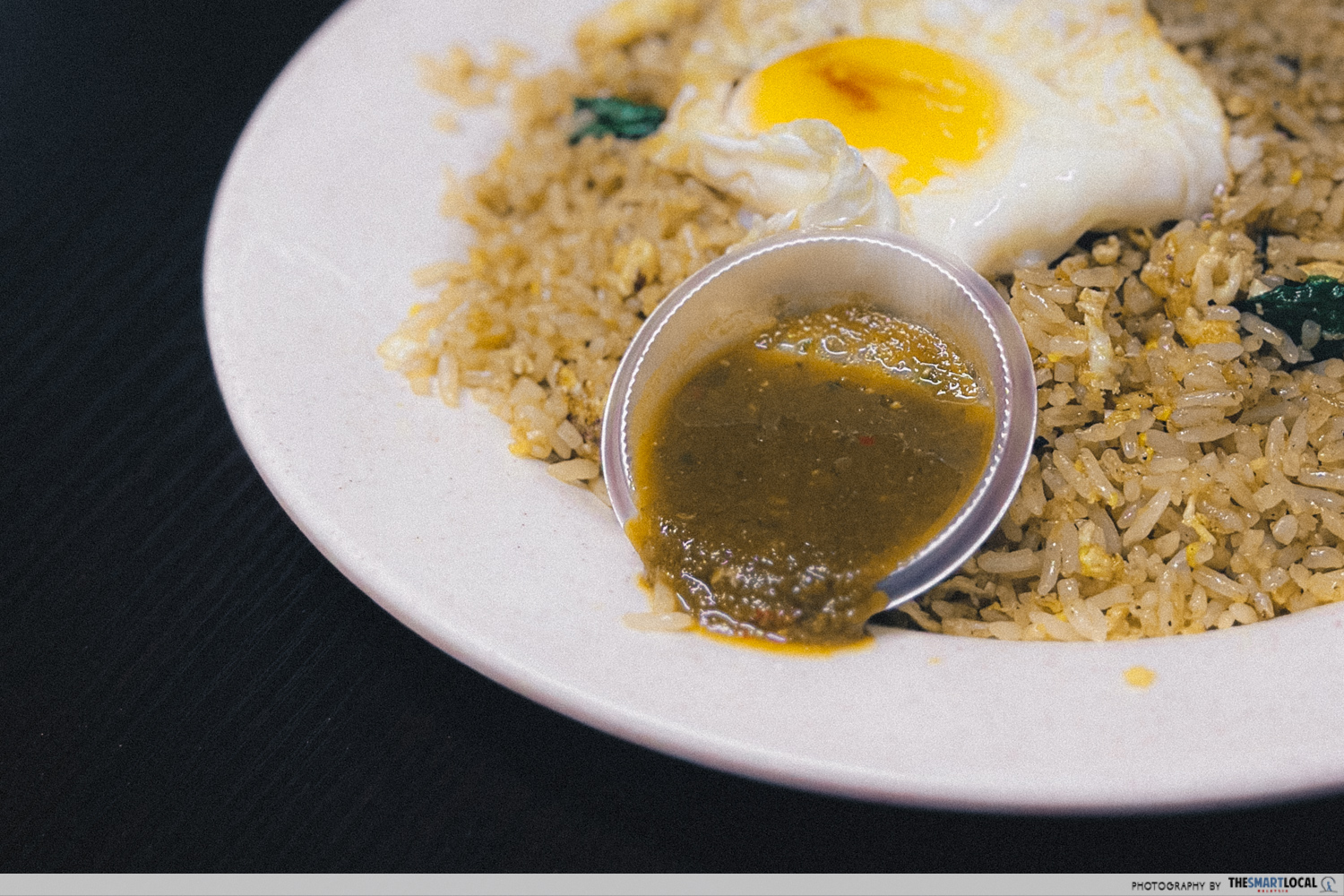 Sambal belacan with egg fried rice