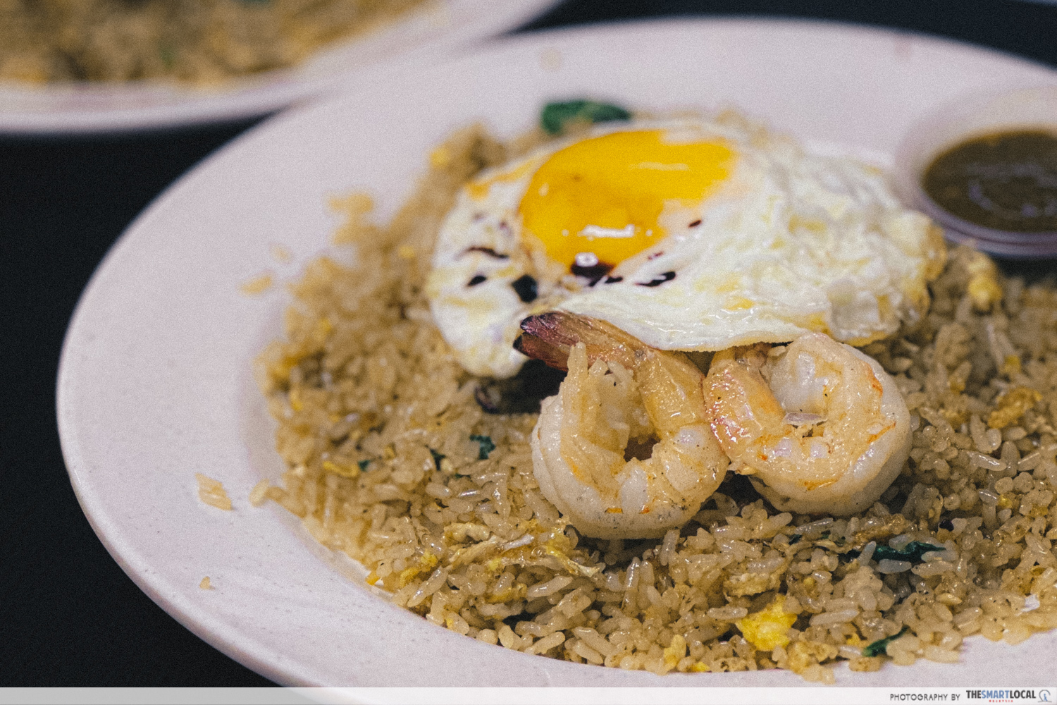 Fried rice with prawns