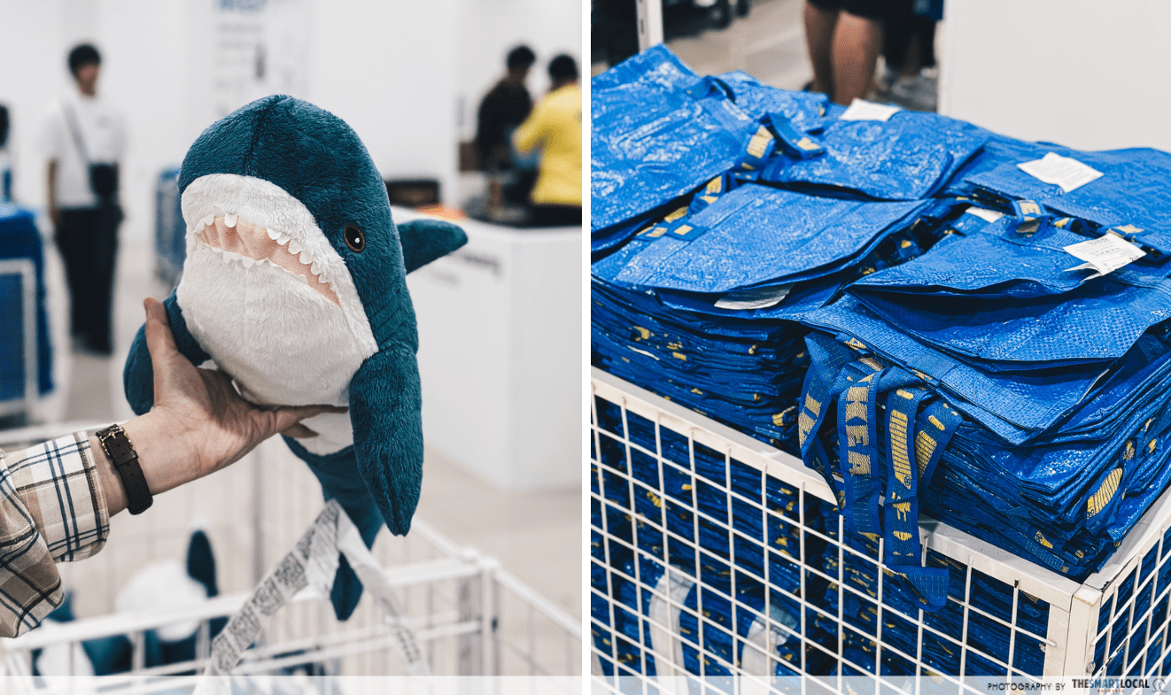 IKEA POP-UP STORE SEPANG - shark plushie and bags