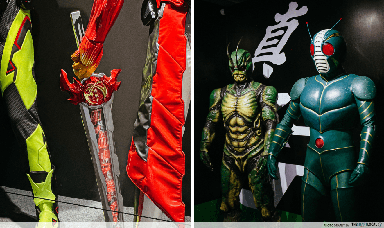 Kamen Rider 50th Anniversary Exhibition - detail of figures