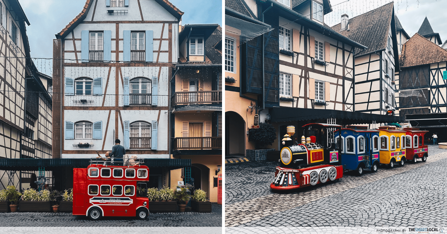 Bus and train rides at Colmar Tropicale