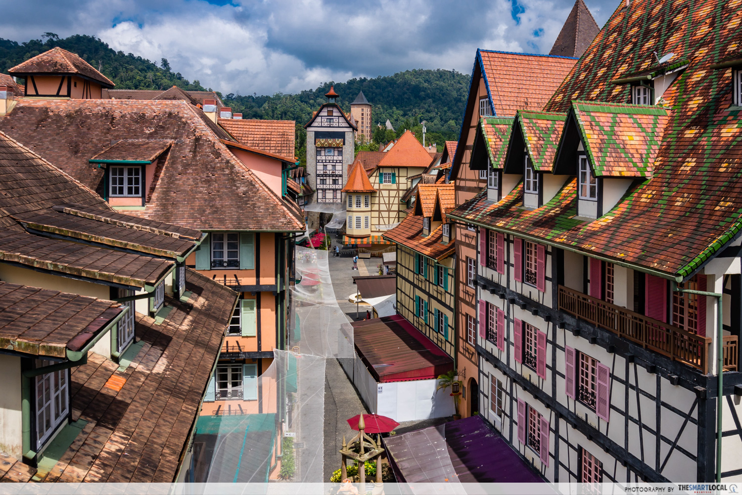 Aerial view of Colmar Tropicale