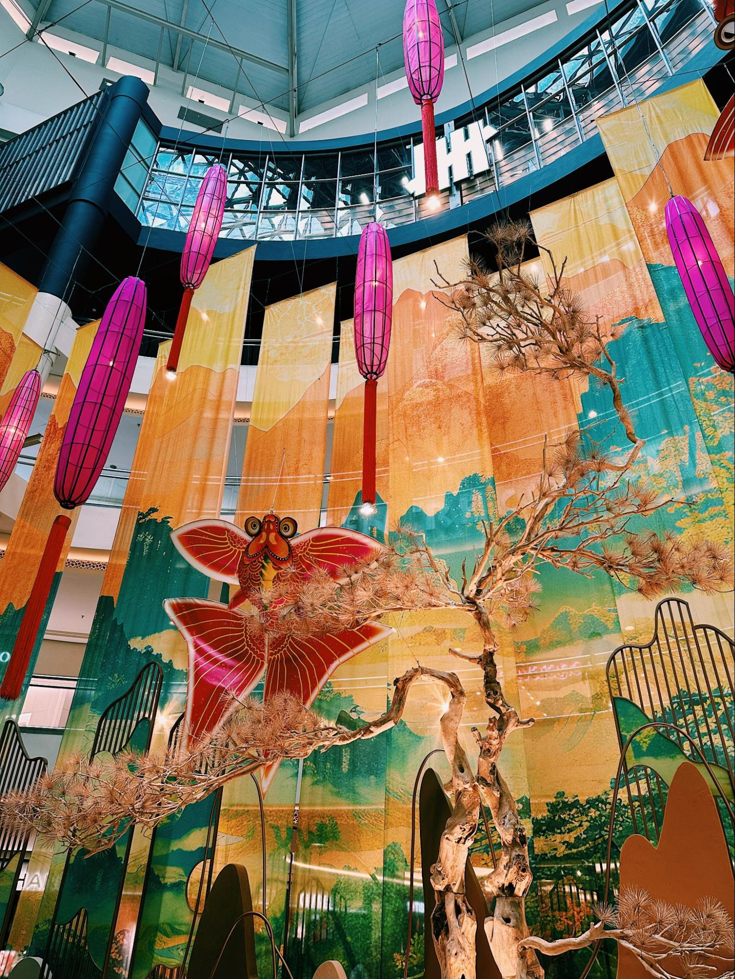 chinese new year mall decor in klang valley - mid valley