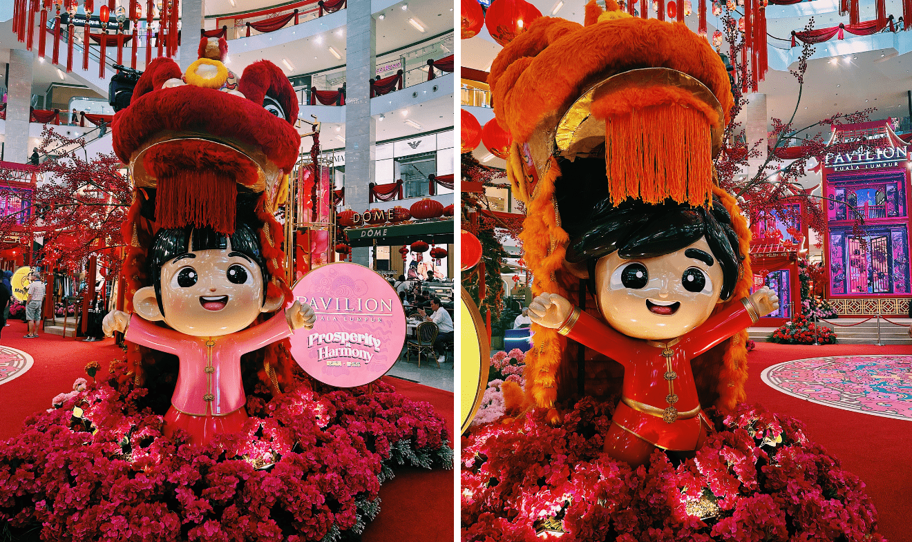 chinese new year mall decor in klang valley - pavilion kl