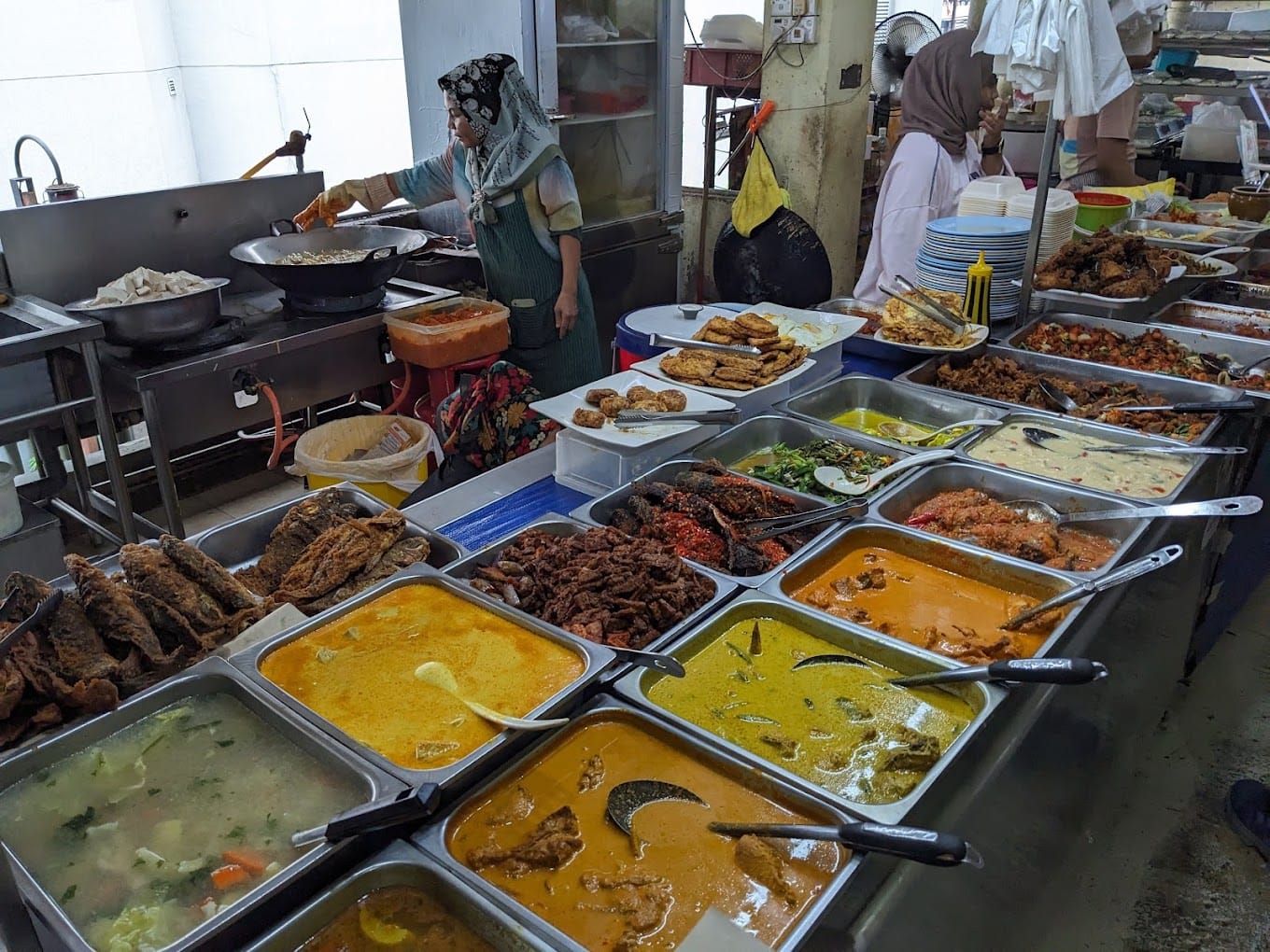 Cheap food in Bukit Bintang - nasi campur