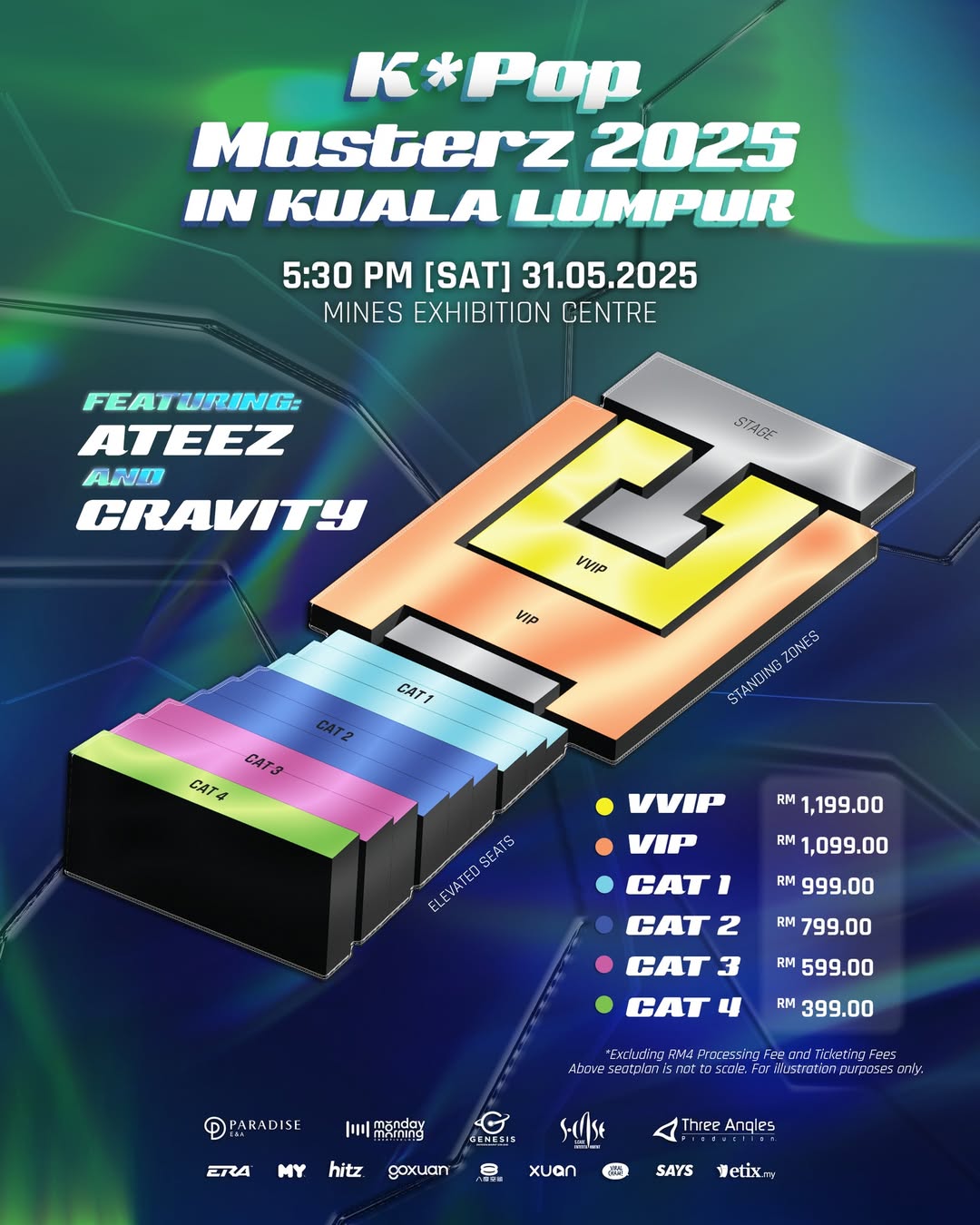 kpop masterz 2025 - seat map