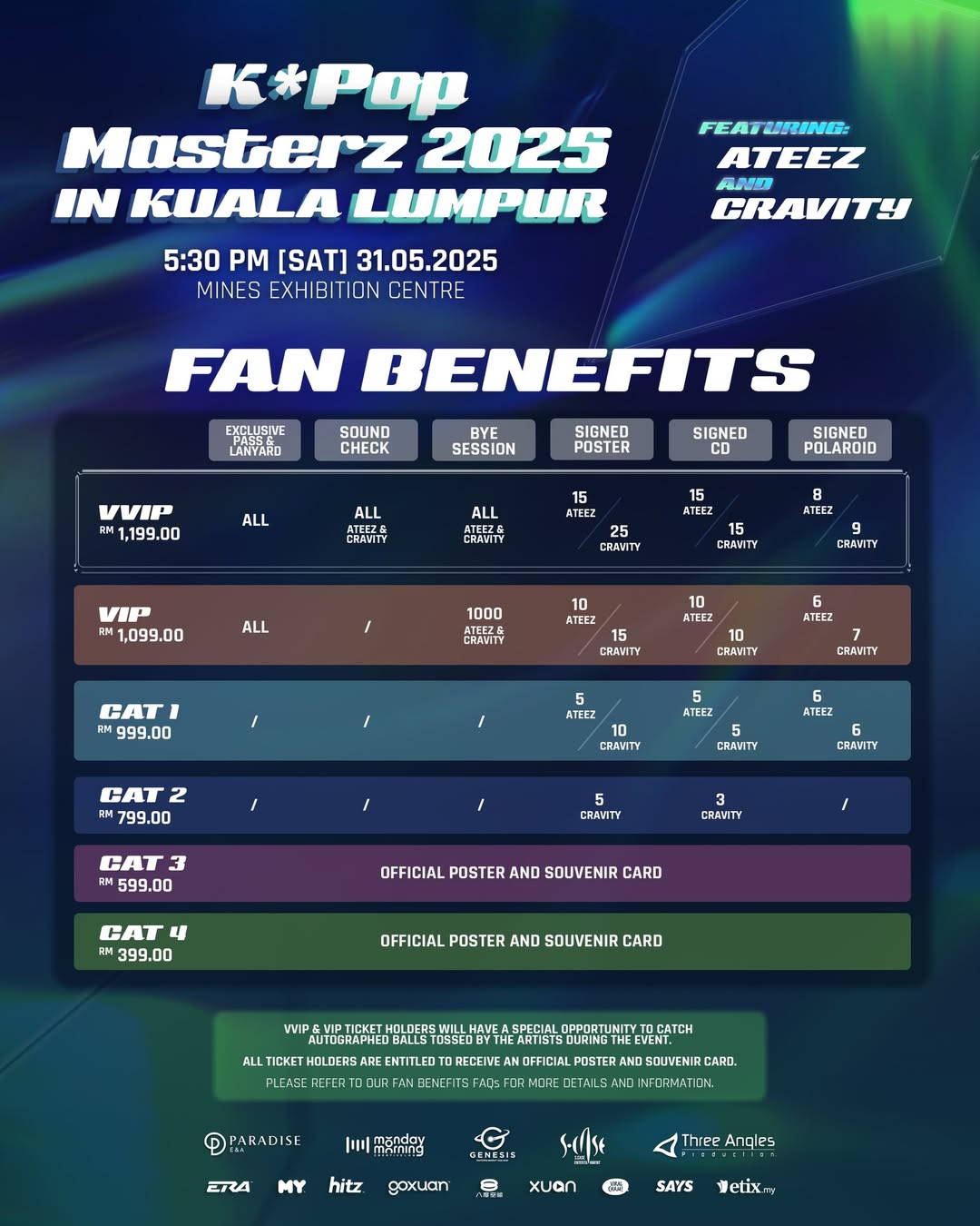 kpop masterz 2025 - fan benefits