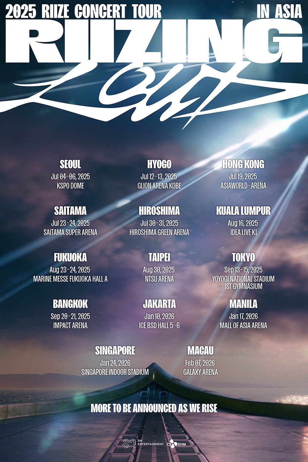 Riize concert Malaysia - tour dates