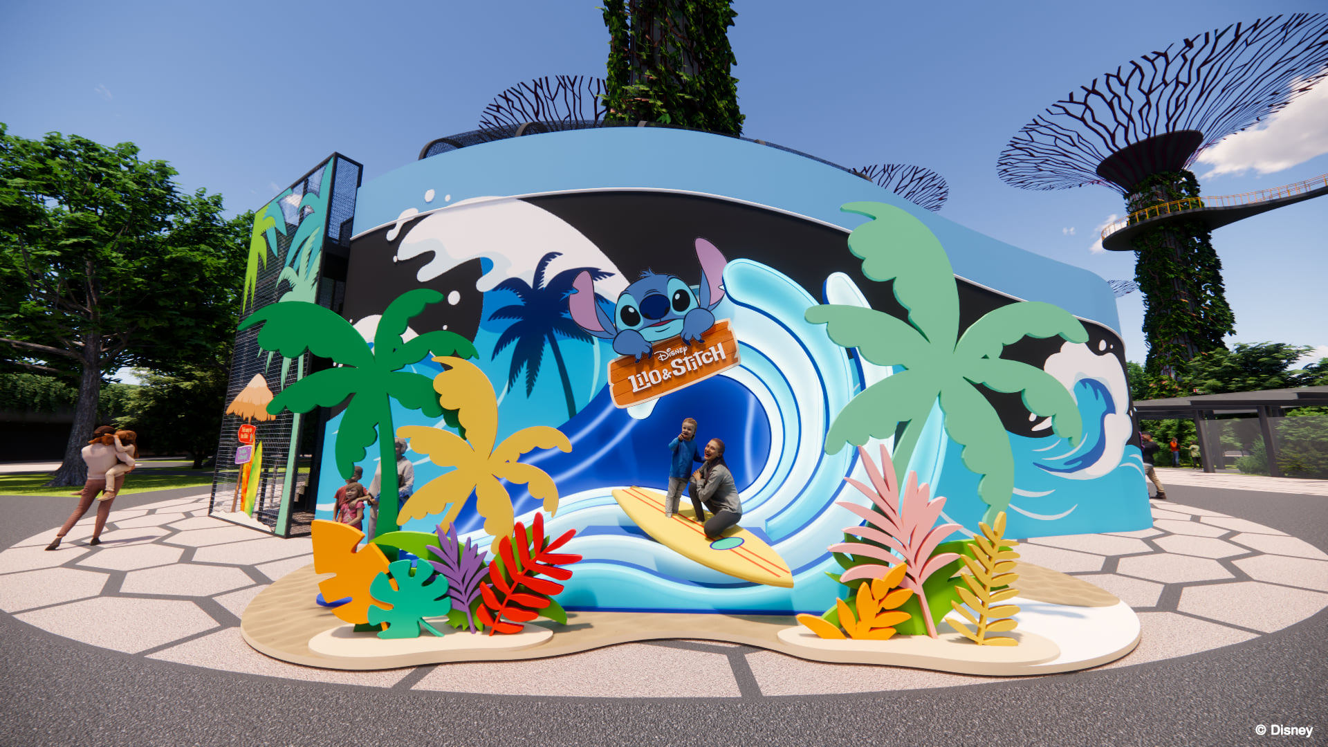 Stitch at Gardens by the Bay Children's Festival 2025 - stitch
