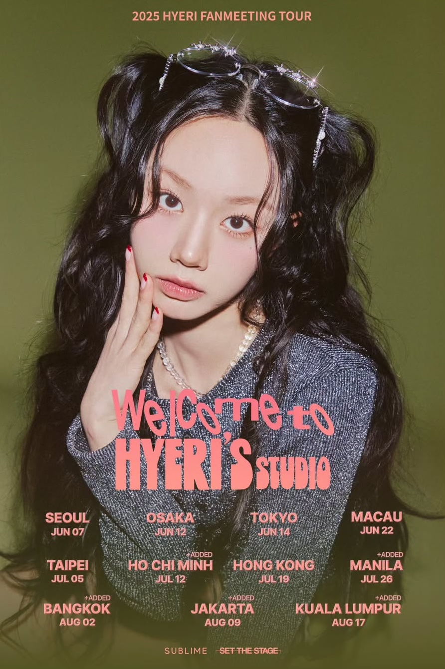 welcome to hyeri's studio - hyeri fanmeeting dates