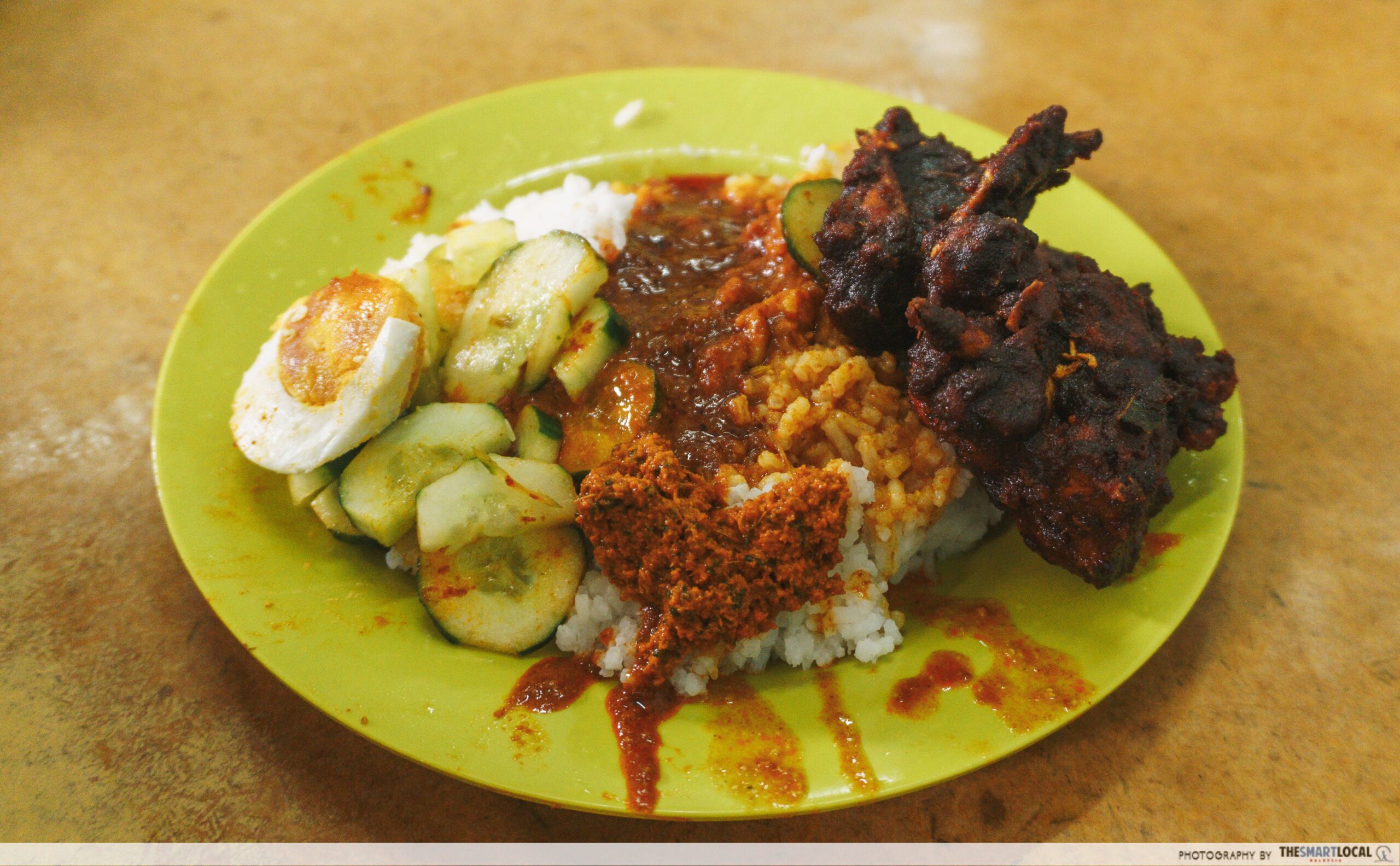 A delicious plate of Ipoh’s famous Nasi Ganja 