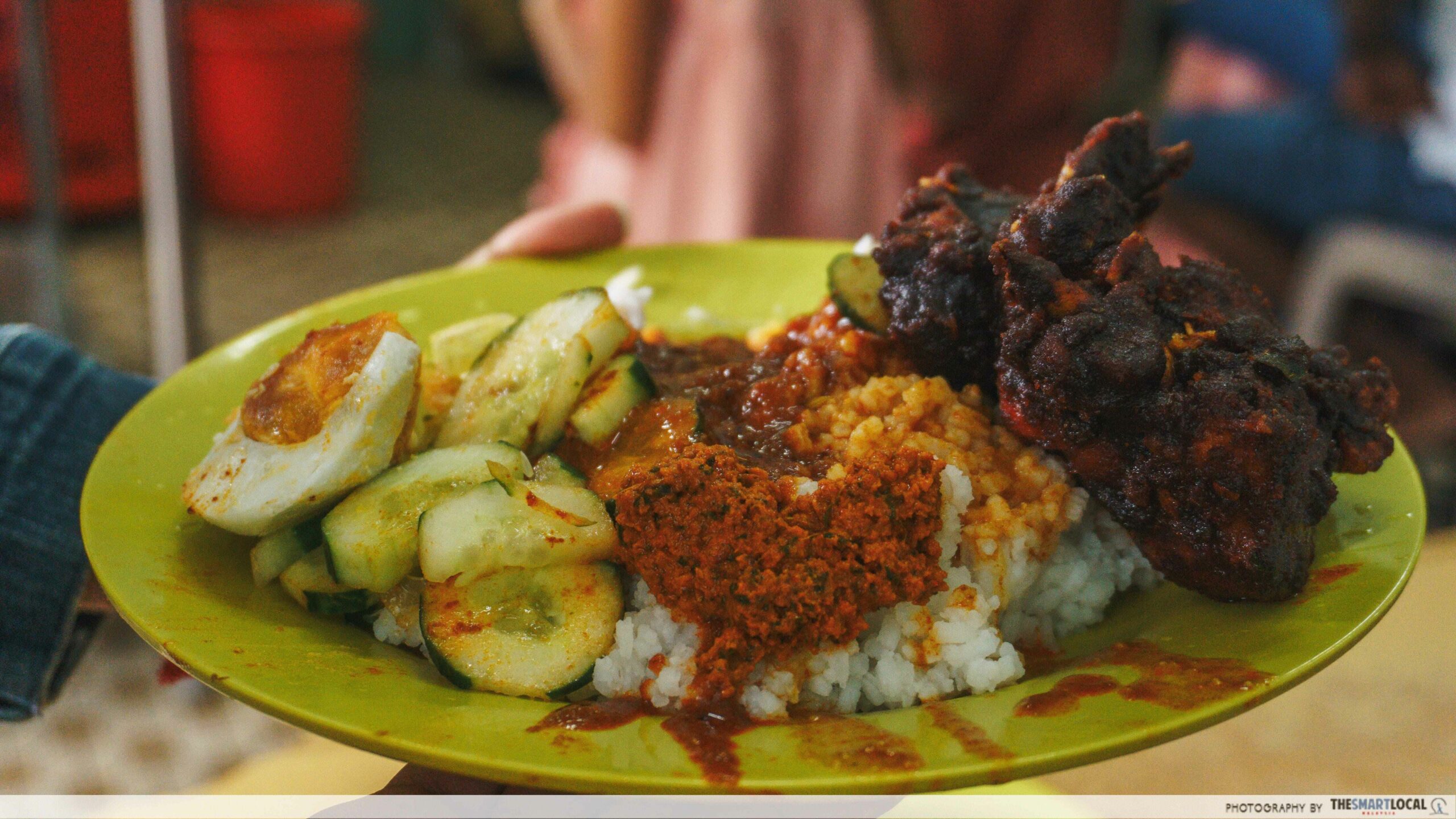 A full plate of Nasi Ganja — what’s inside? 