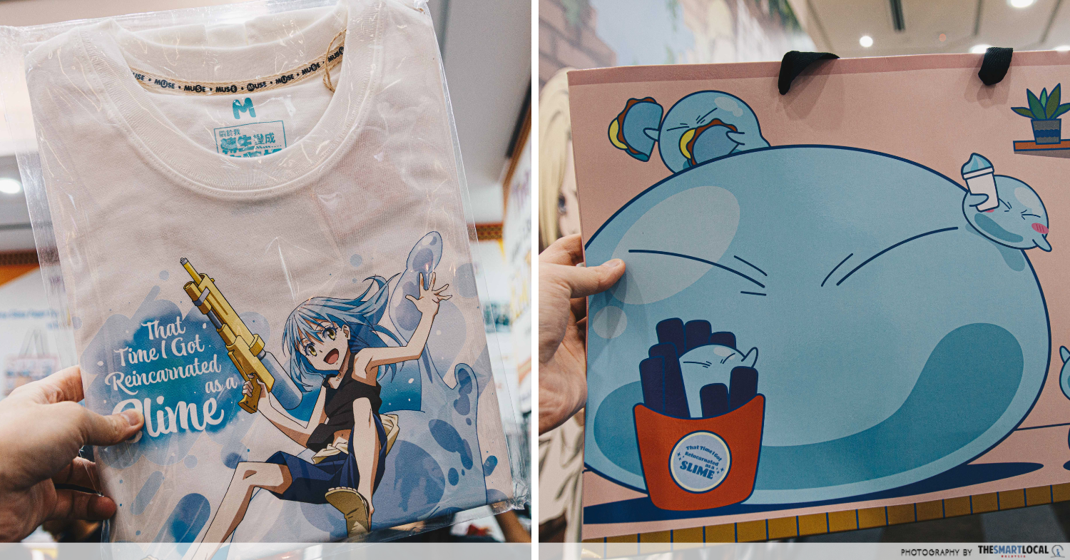 anime pop-ups lalaport - shirt and freebie